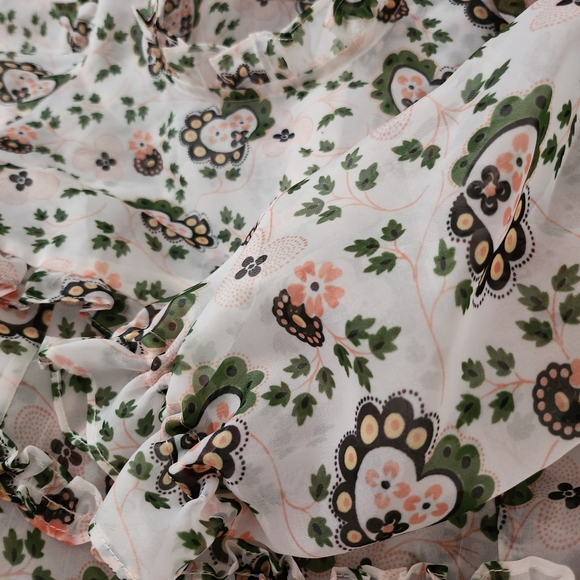 Shrimps Cara Heart-Print Organza Maxi Dress - Picture 8 of 10